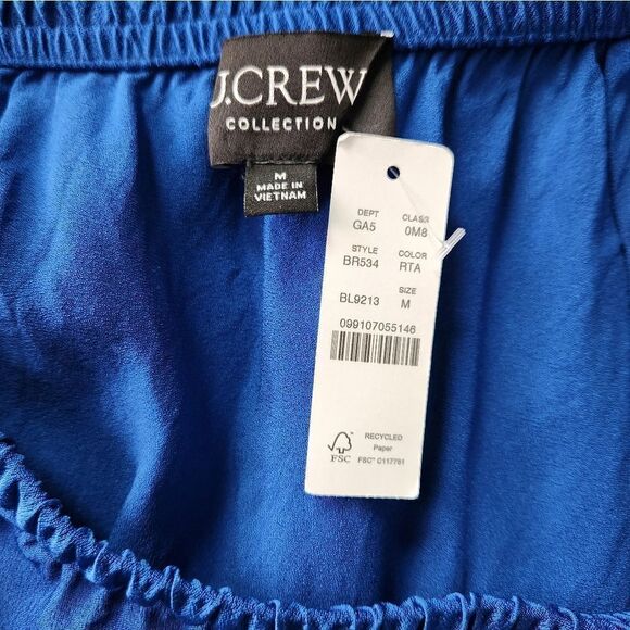 J. Crew Collection Side Slit Pull On Skirt in Luster Crepe Size Medium NWT - Picture 5 of 8
